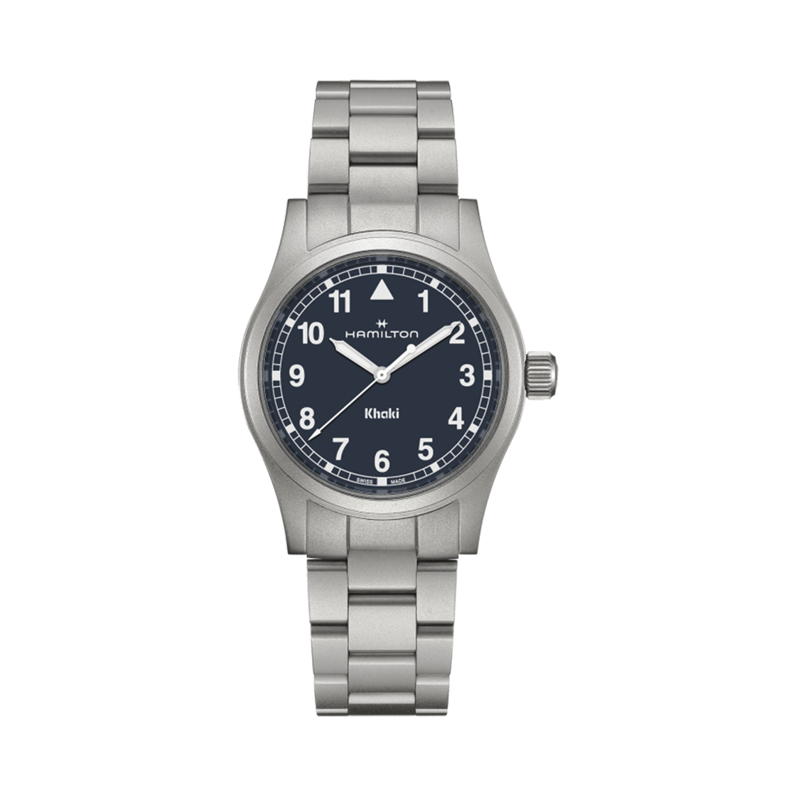 해밀턴 카키 필드 쿼츠 38mm 스테인리스 스틸 블루(Hamilton Khaki Field Quartz 38mm Stainless Steel Blue)