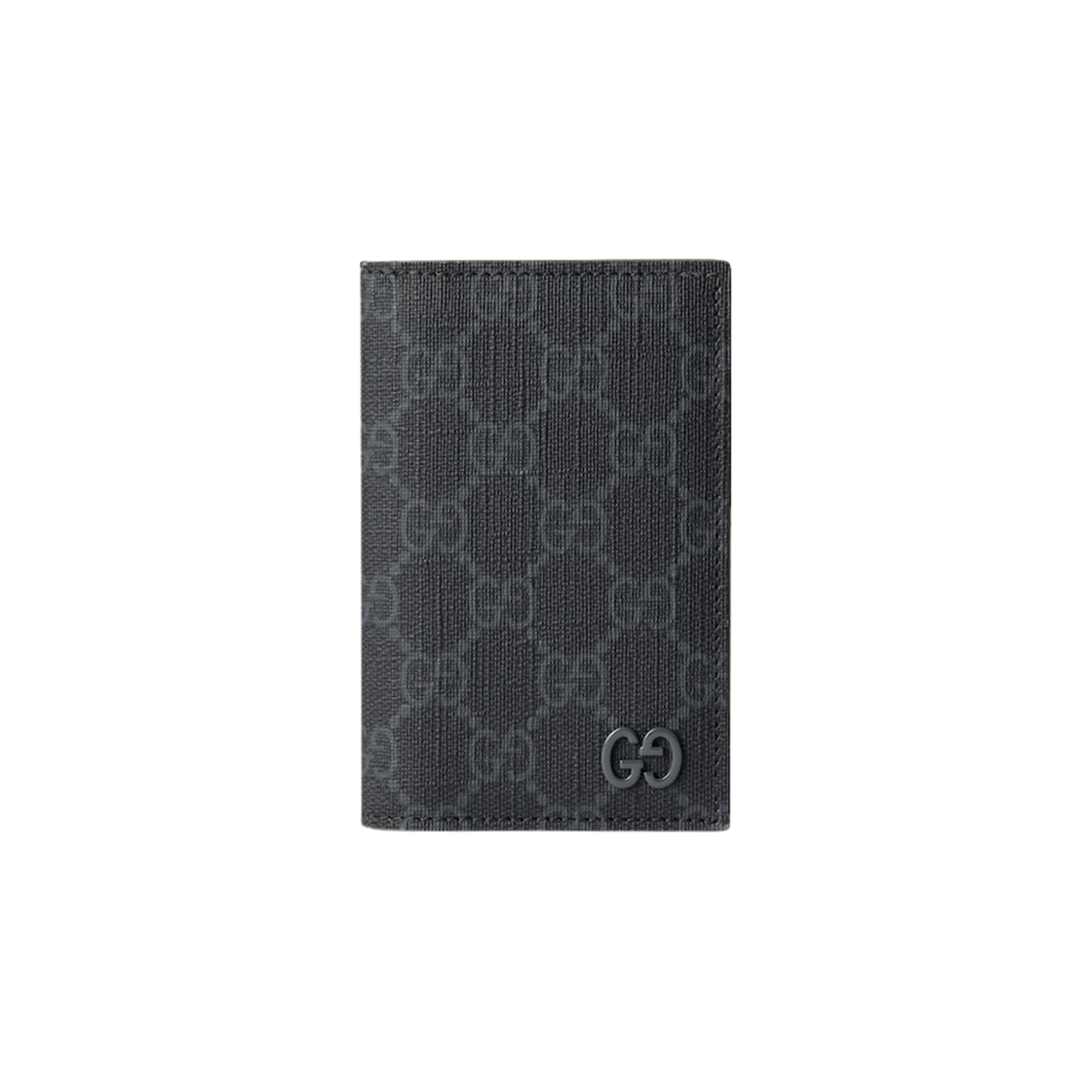 768249-FACQC-1049 Gucci GG Detail Long Card Case Black