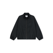 YESEYESEE Windowpane Zip Blouson Black
