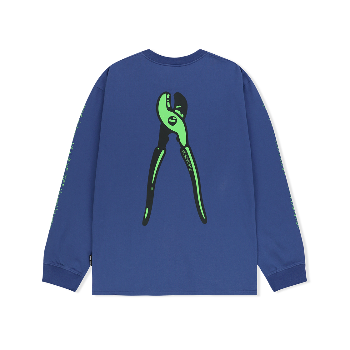 예스아이씨 예스 와이어 로고 긴팔 코발트 블루(YESEYESEE Y.E.S Wire Logo L/S Cobalt Blue) - 2