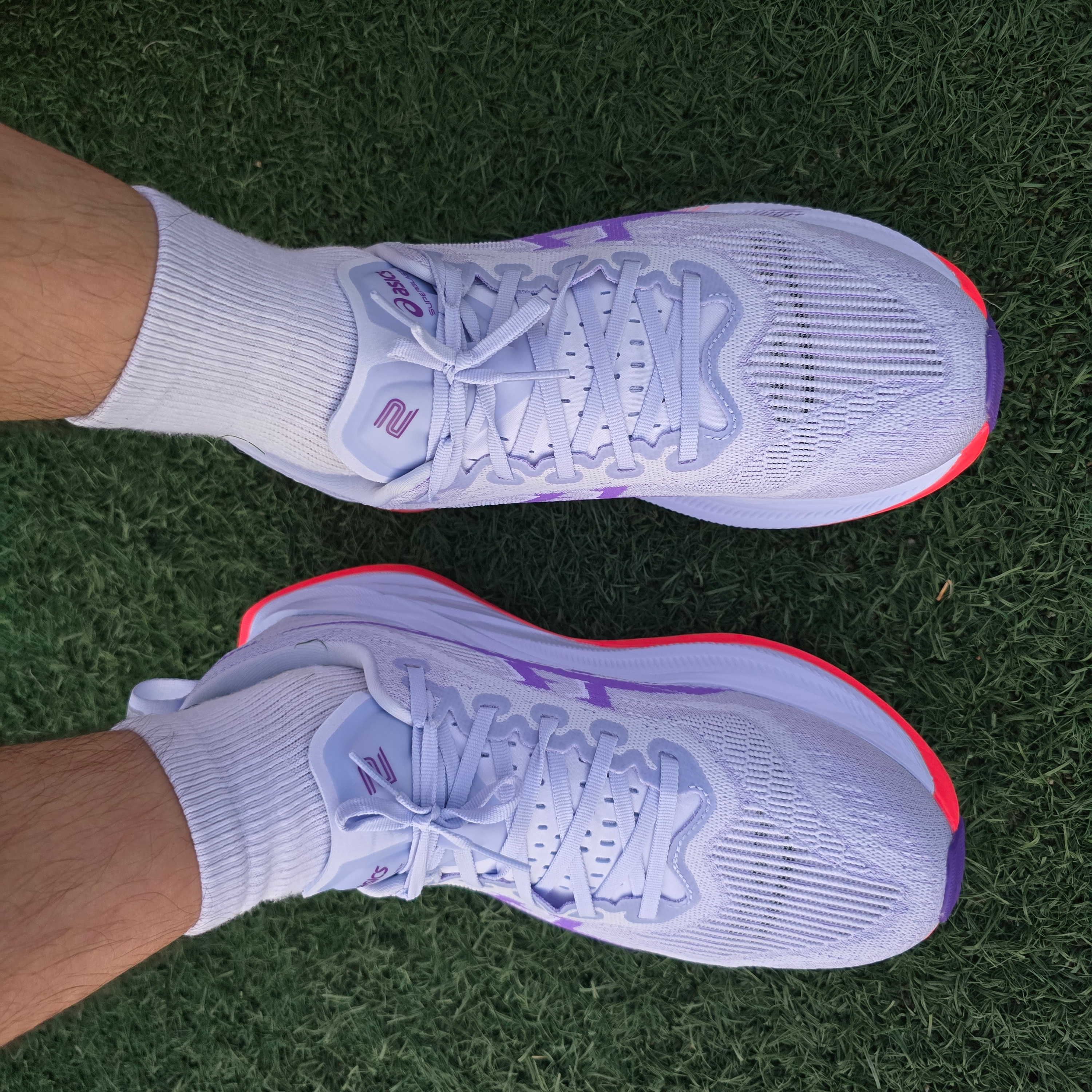 Asics Superblast 2 Blue Fade Edo Purple 착용 스타일 - 4