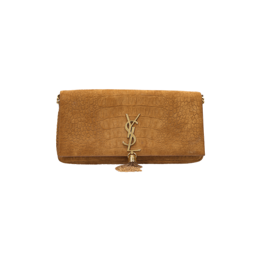 IT484B2BT2CA Saint Laurent Kate Bag Velour Brown