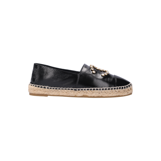 ITKPVUC2TUMK Chanel Espadrille Shoes Black