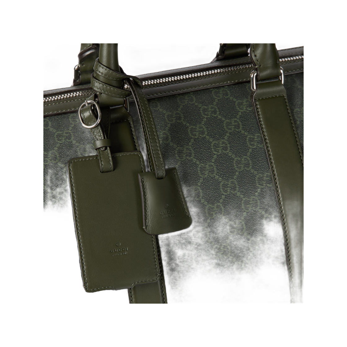 구찌 GG 모노그램 미디움 더플백 포레스트 그린(Gucci GG Monogram Medium Duffel Bag Forest Green) - 3