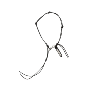 Our Legacy Ladon Leather Necklace Black