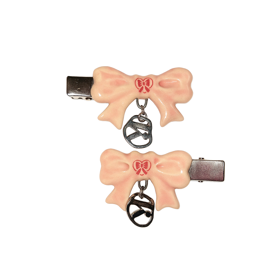 페이키 x 슈가스쿱 리본 윗 키 헤어 클립(Fakiii x SUGASCOOP Ribbon W/ kiii Hair Clip)
