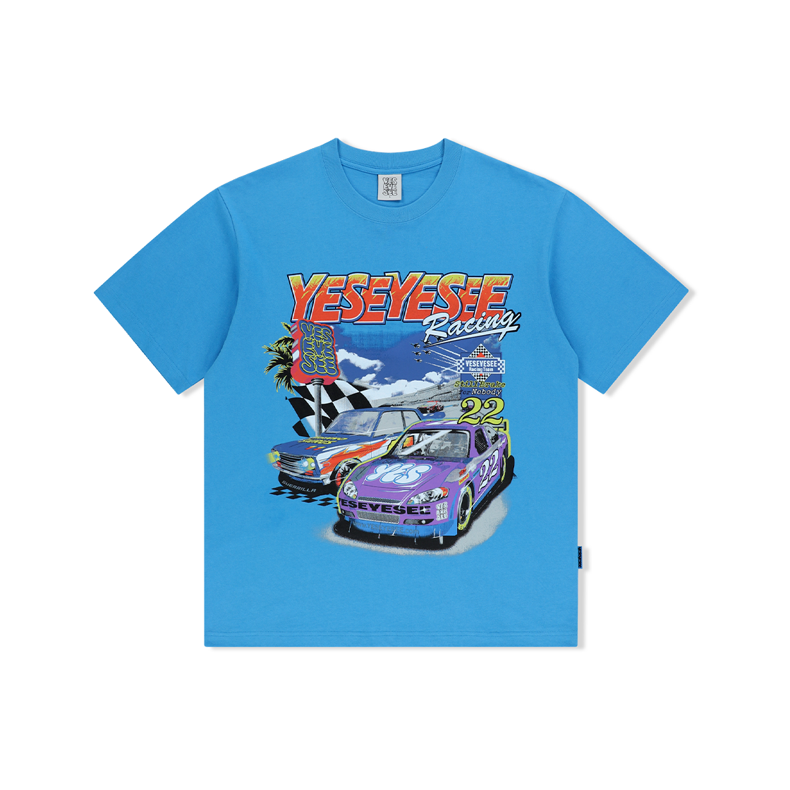 YS250TTSST02SKB YESEYESEE Racing Tee Sky Blue