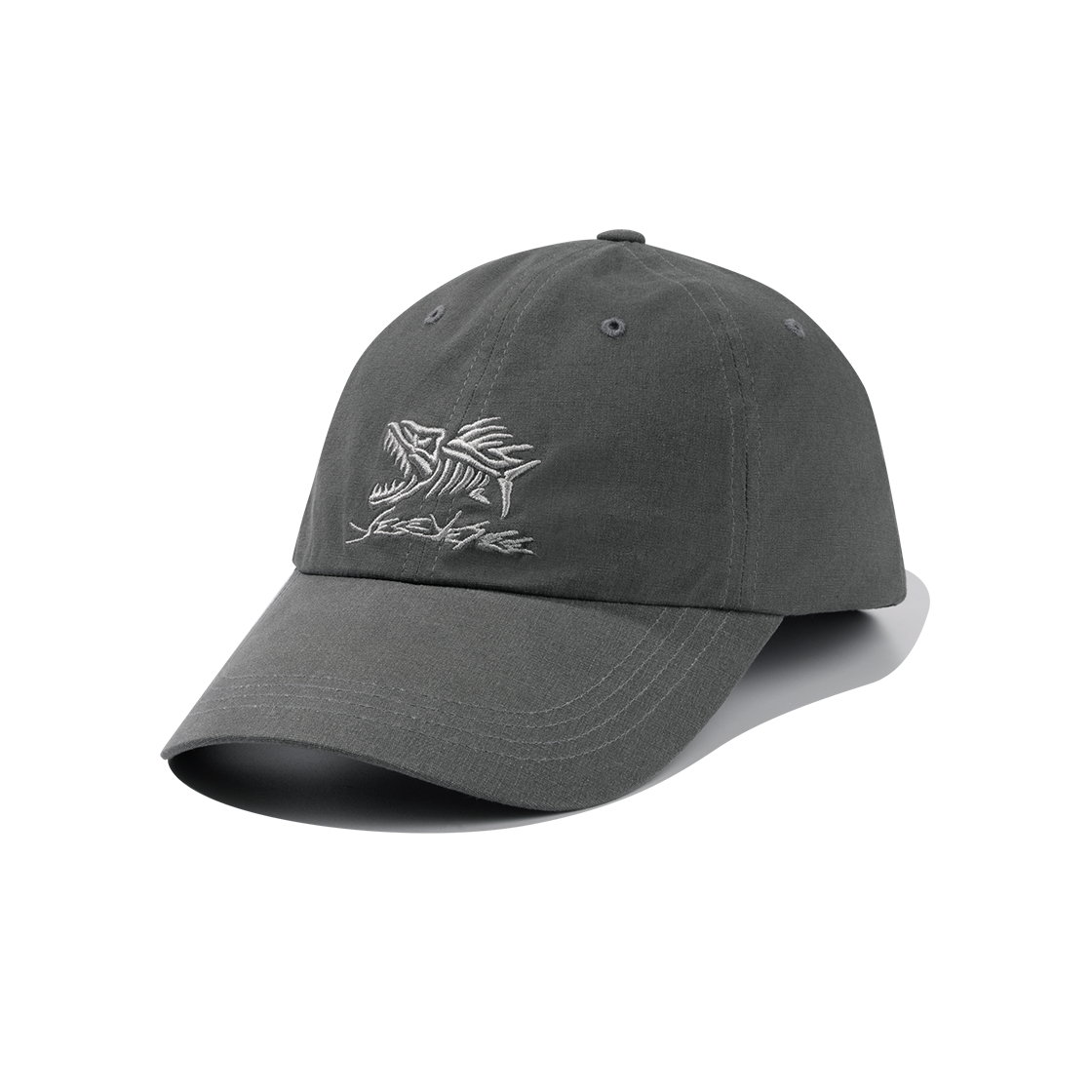 예스아이씨 피쉬본 플렉서블 캡 그레이(YESEYESEE Fish Born Flexible Cap Grey)