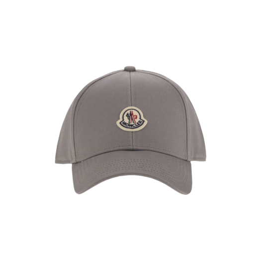 Moncler Cotton Gabardine Baseball Cap Gray - 25FW