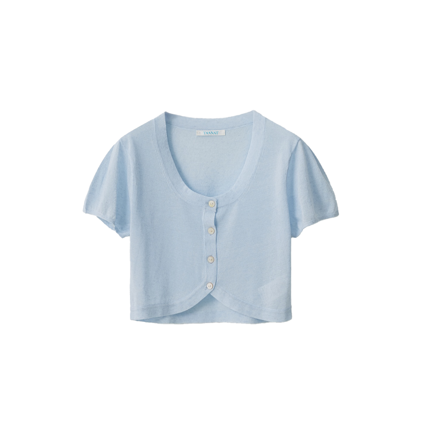 TA12420 TANNAT T/T Breeze crop cardigan - Skyblue