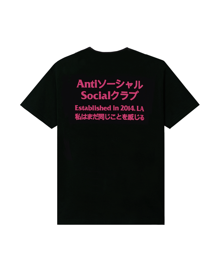 TI25C0302531 Anti Social Social Club Taku T-Shirts Black Pink