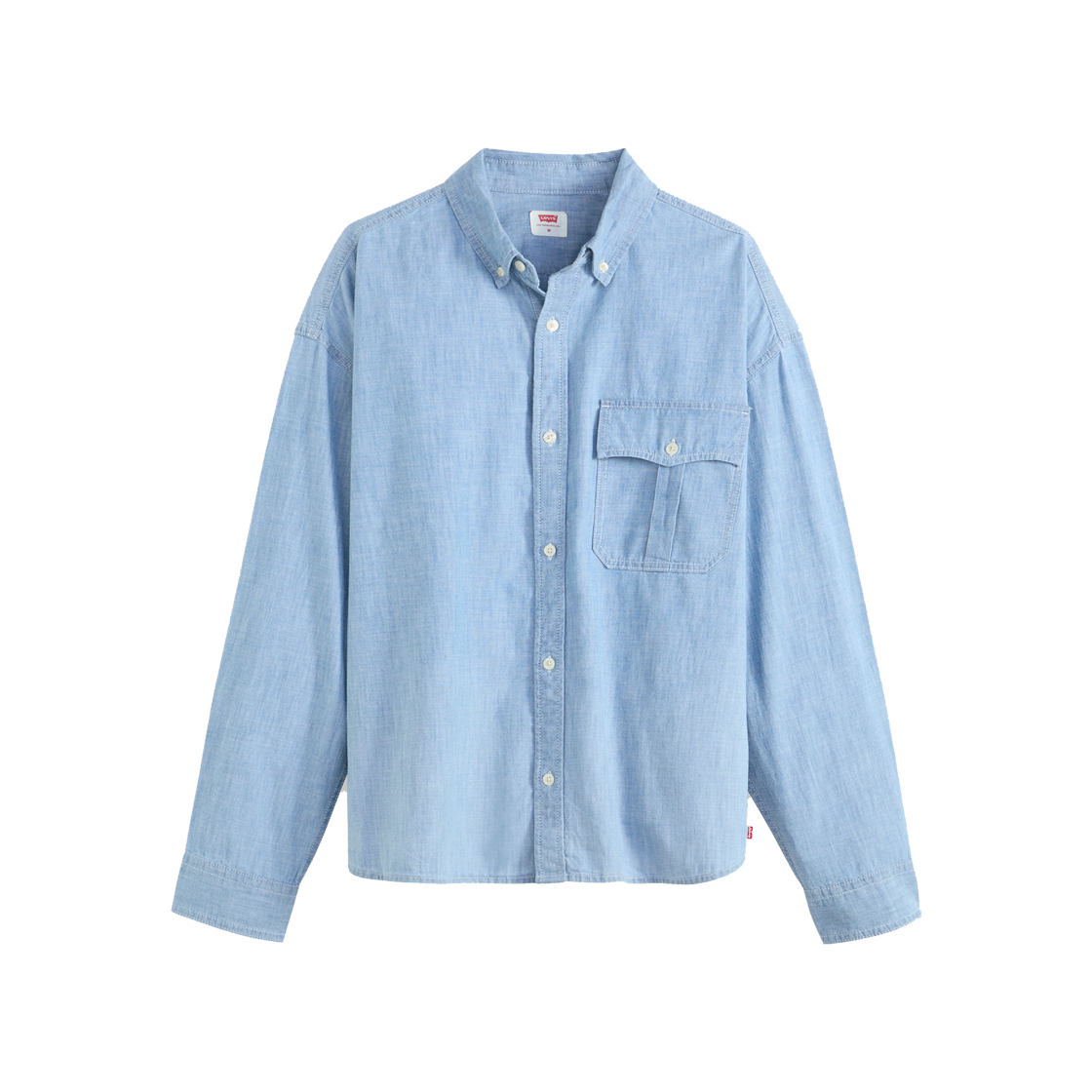 004GC-0000 Levi's Zandt Cropped Shirt Light Indigo