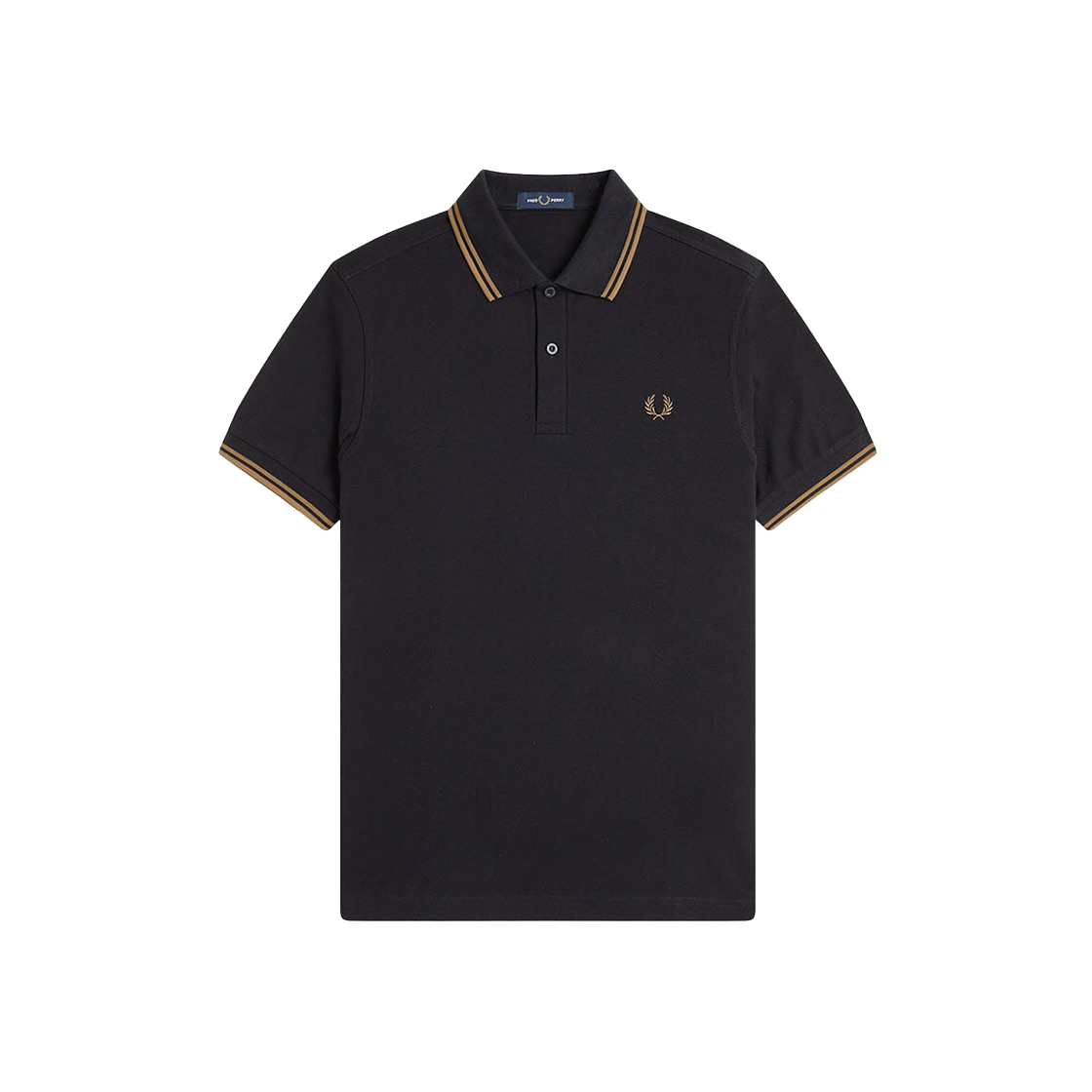프레드페리 M3600 트윈 팁 프레드페리 셔츠 블랙 쉐이디드스톤(Fred Perry M3600 Twin Tipped Fred Perry Shirt Black Shaded Stone)