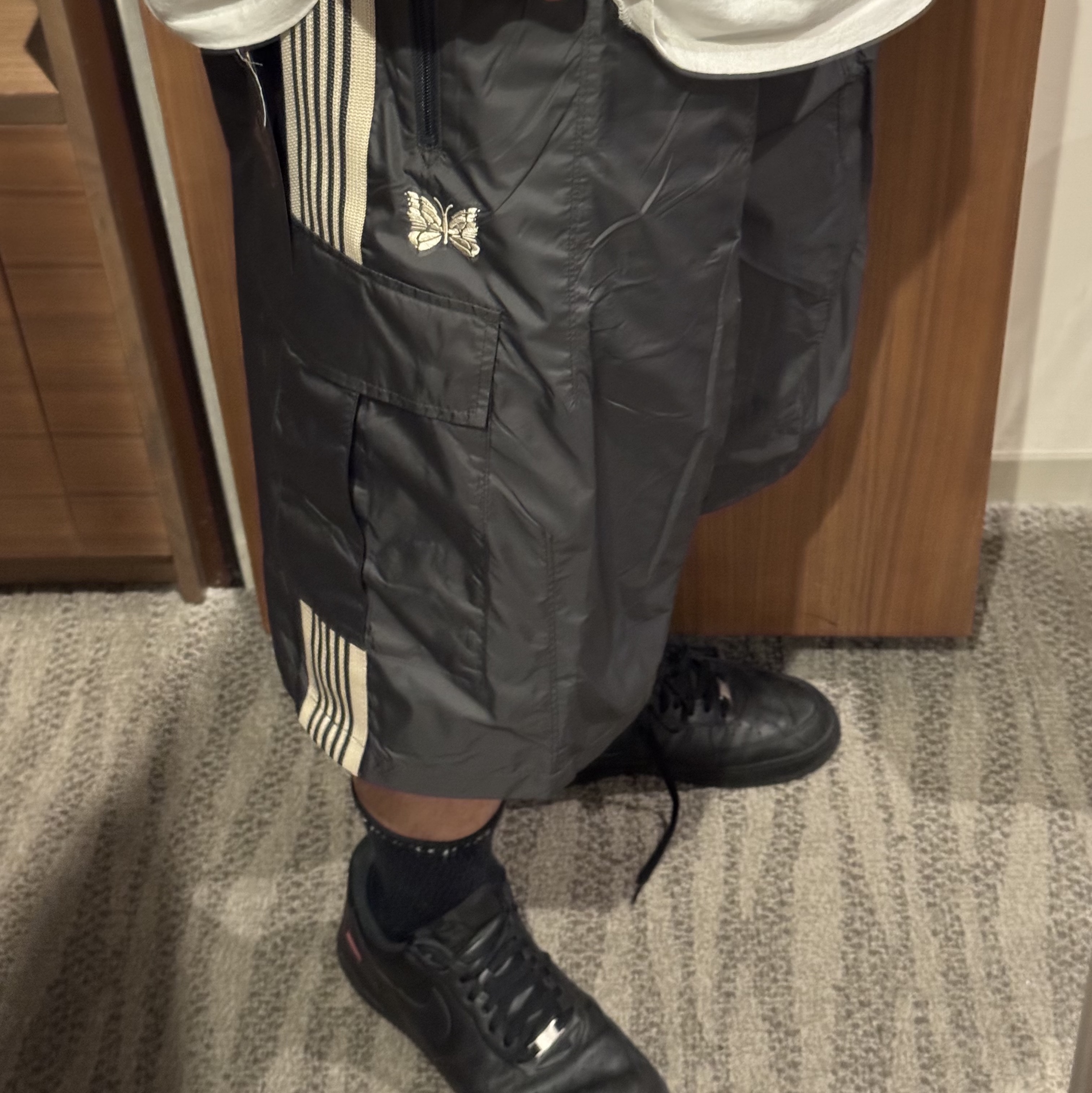 Needles x LHP H.D. BDU Nylon Shorts Charcoal - LHP Exclusive 착용 스타일 - 2