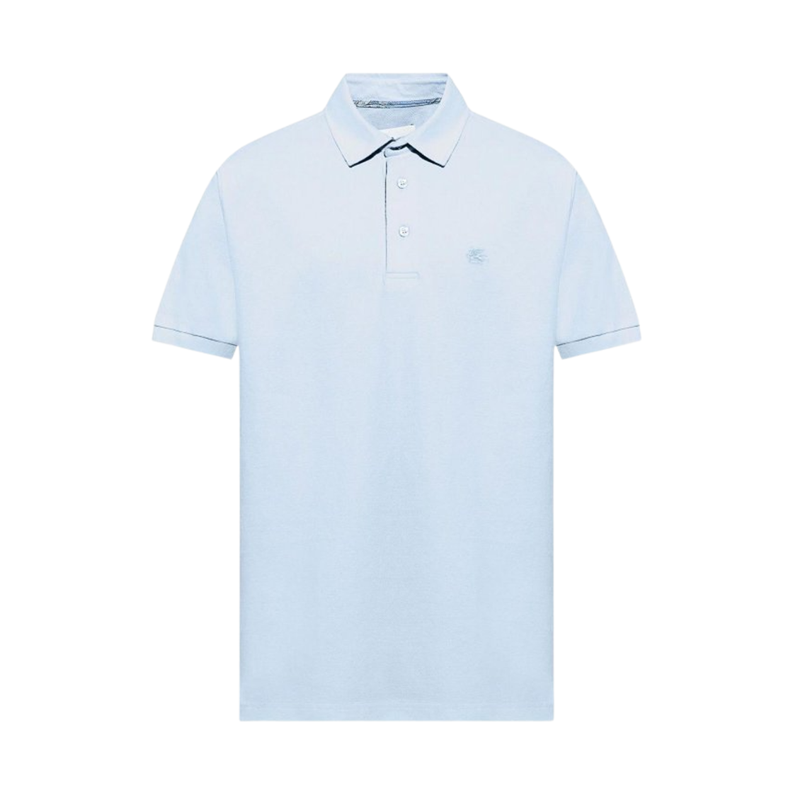 에트로 페가소 자수 코튼 폴로 셔츠 블루(Etro Pegaso Embroidered Cotton Polo Shirt Blue)