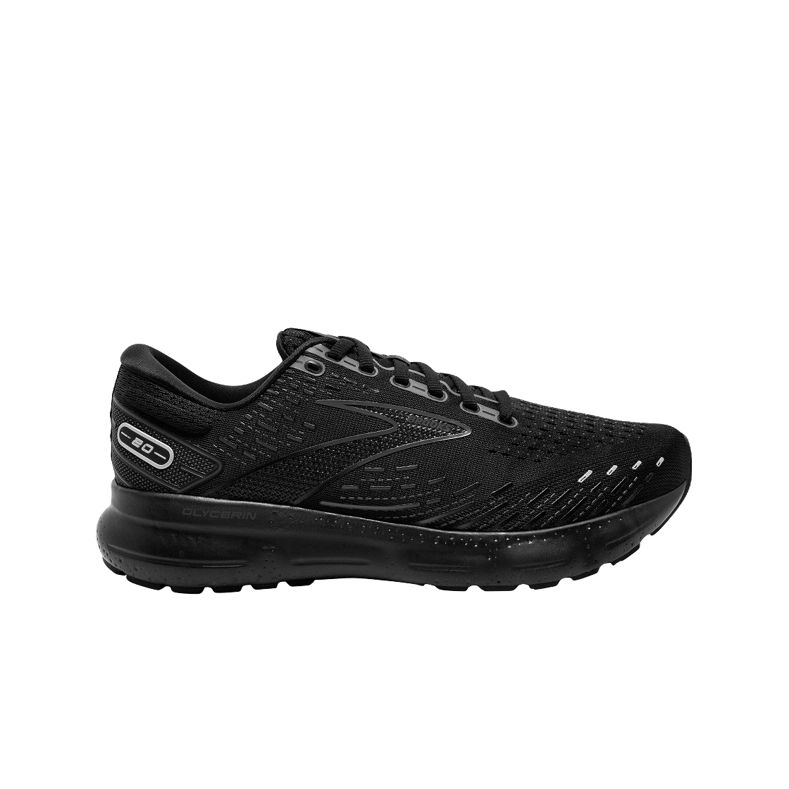 1103822E020 Brooks Glycerin 20 Black - 2E Wide