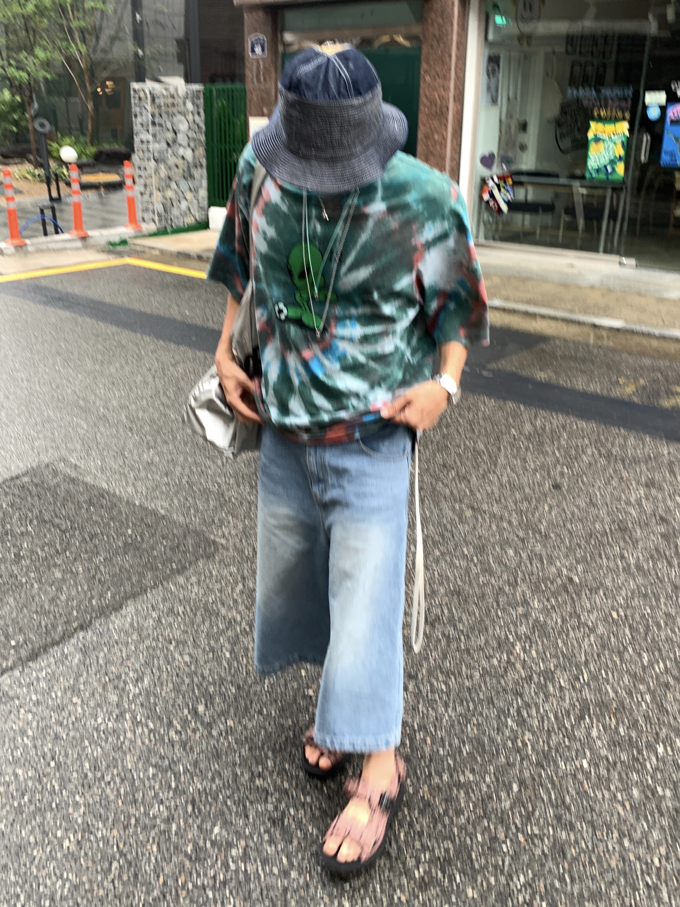 Kapital 11.5 oz. Denim The Old Man and The Sea Hat Indigo Dark 착용 스타일 - 3