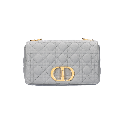 ITAJ4VUGNDDO Dior Caro Medium Bag Supple Cannage Leather Stone Grey