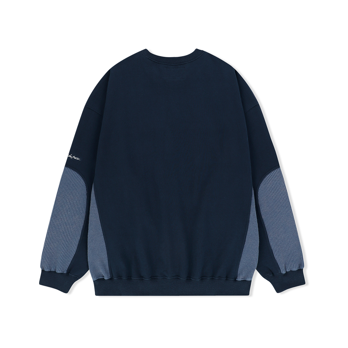 예스아이씨 예스 와플 스웨트셔츠 네이비(YESEYESEE Y.E.S Waffle Sweatshirt Navy) - 2