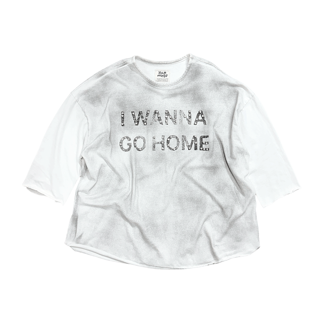 홈리스 아이 워너 고 홈 티 화이트(Hommless I Wanna Go Home Tee White)