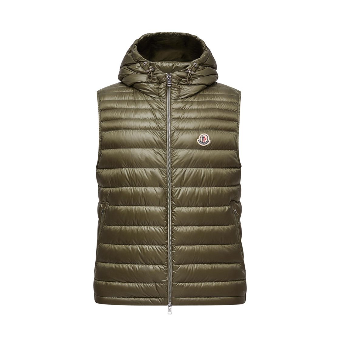 K2-091-1A00104-597YG-825 Moncler Orant Hooded Down Vest Olive Green - 25FW