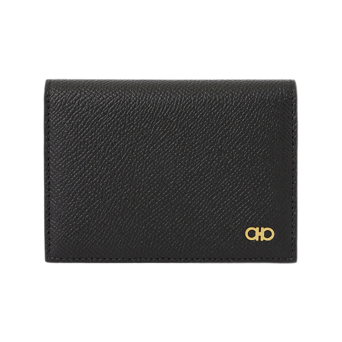 661607-781793 Ferragamo Gancini Card Holder Wallet Black