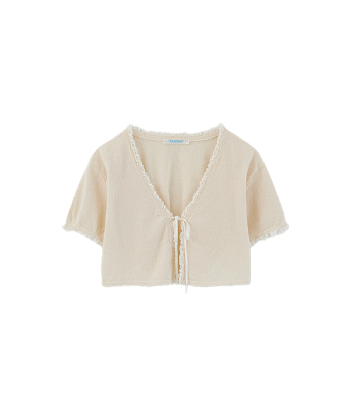 TA12407 TANNAT T/T Candy frill bolero - Cream