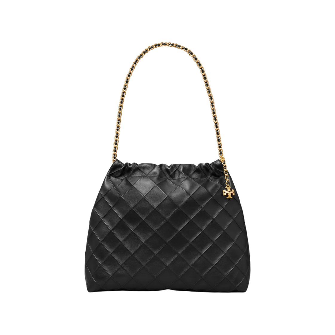 162450-001 Tory Burch Fleming Drawstring Bag Black