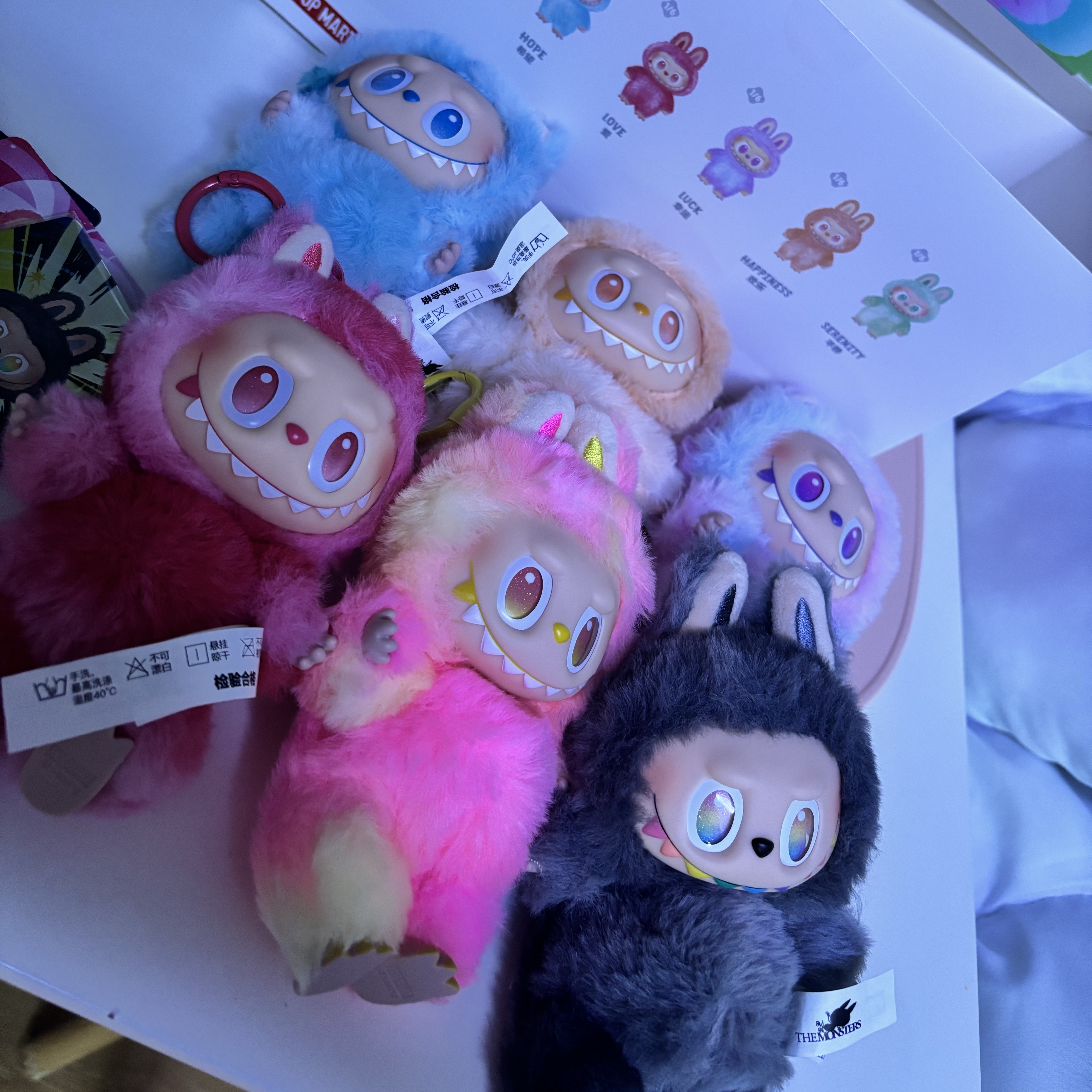 Pop Mart Labubu The Monsters Highlight Series Sealed Case (6 Blind Boxes), Pop Mart Labubu The Monsters Highlight Series Luck Keyring (Opened Case) 착용 스타일