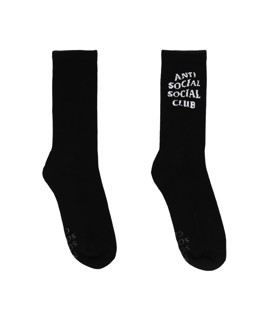 안티소셜소셜클럽 솔리드 컬러 삭스 블랙(Anti Social Social Club Solid Color Socks Black) - 4