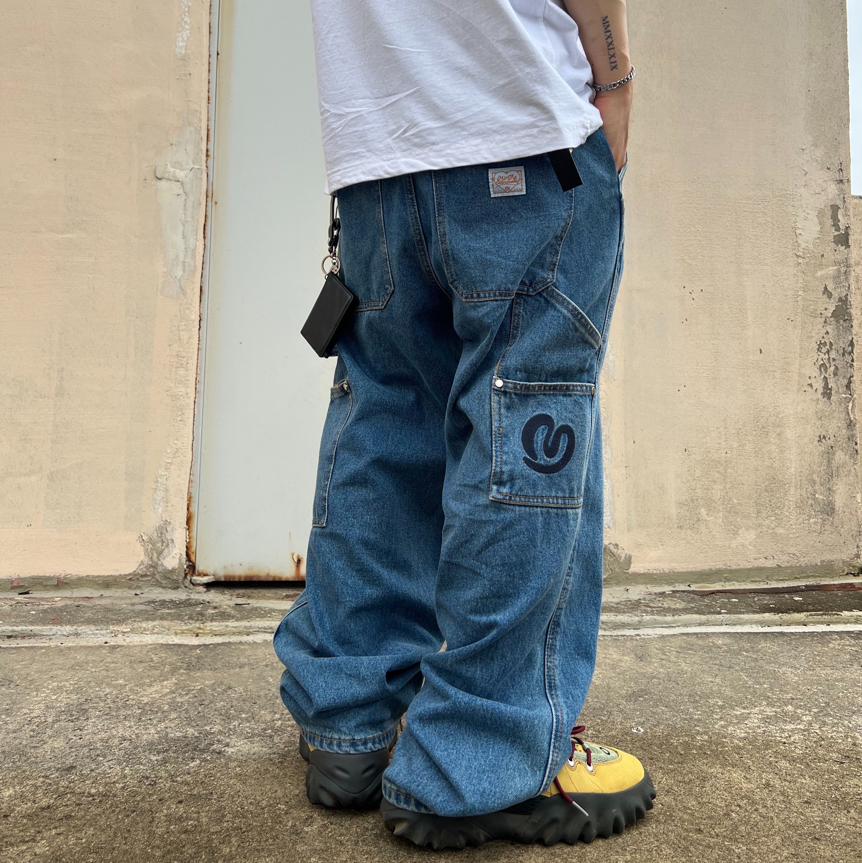 Oakley Factory Team Suede Flesh Edge Boots Yellow 착용 스타일 - 1