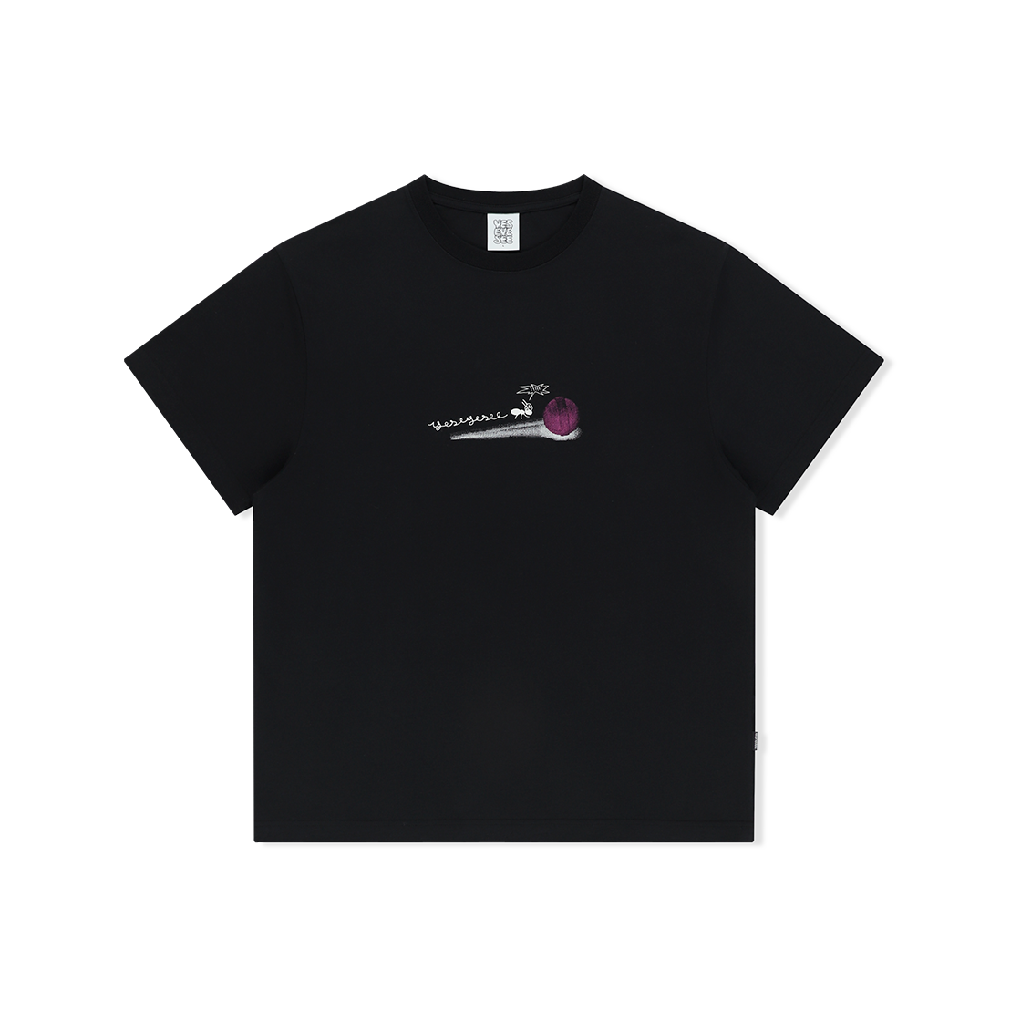 예스아이씨 앤트힐 로고 티 블랙