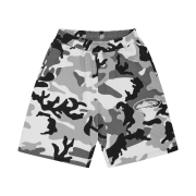 Corteiz Island Puff Print Sweatshort Arctic Camo