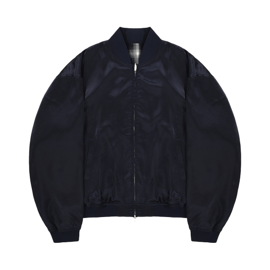 OYBCF1OU008NA OY Reversible Check Blouson Jacket Navy