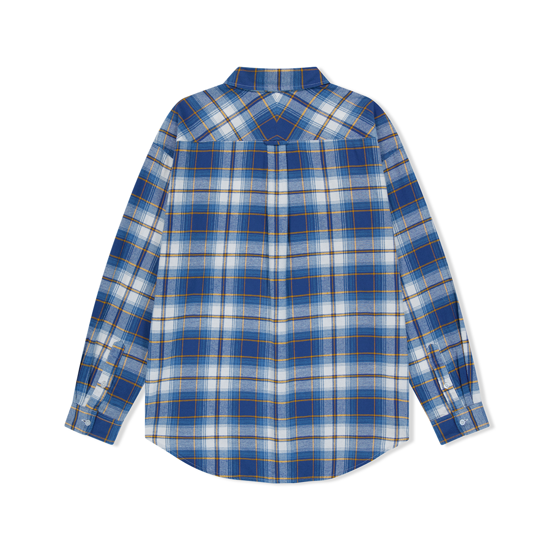 예스아이씨 플란넬 체크 셔츠 블루(YESEYESEE Flannel Check Shirt Blue) - 2