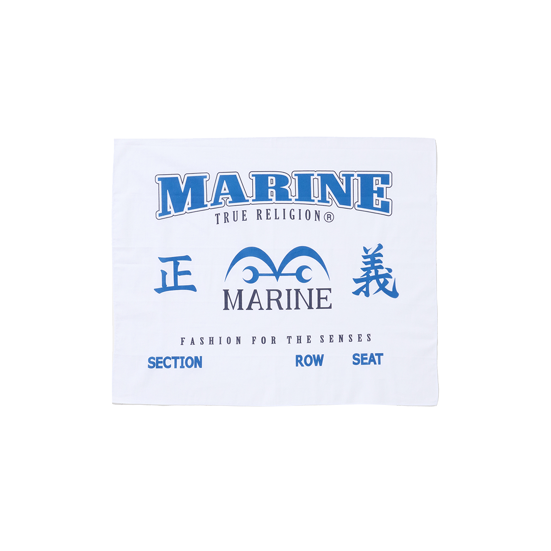 트루릴리젼 x 원피스 마린 반다나 화이트(True Religion x One Piece  Marine Bandana White)