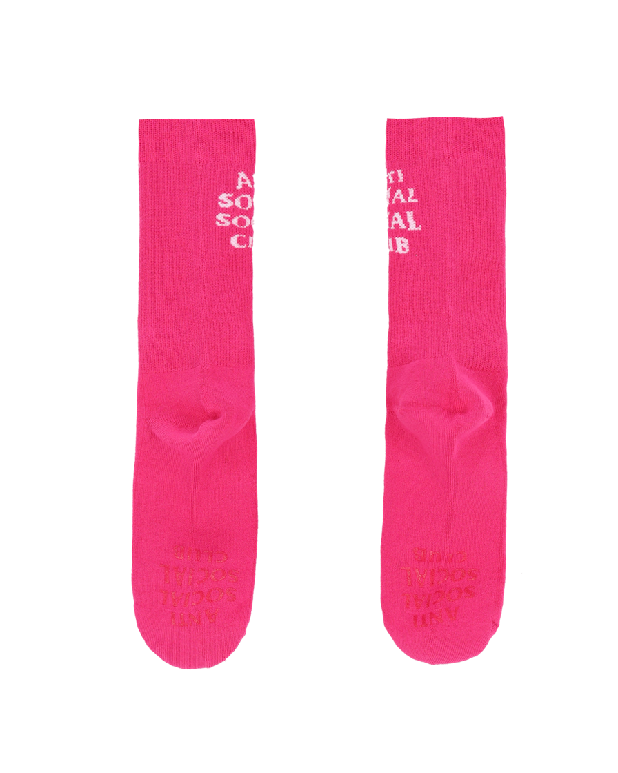 안티소셜소셜클럽 솔리드 컬러 삭스 마젠타 핑크(Anti Social Social Club Solid Color Socks Magenta Pink) - 5