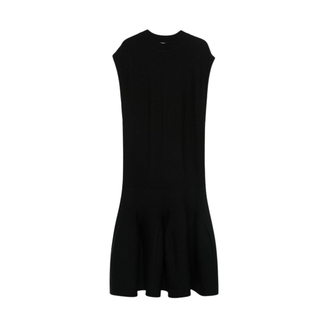 (W) 알라이아 울 니트 미니 드레스 블랙((W) Alaia Wool Knit Mini Dress Black)