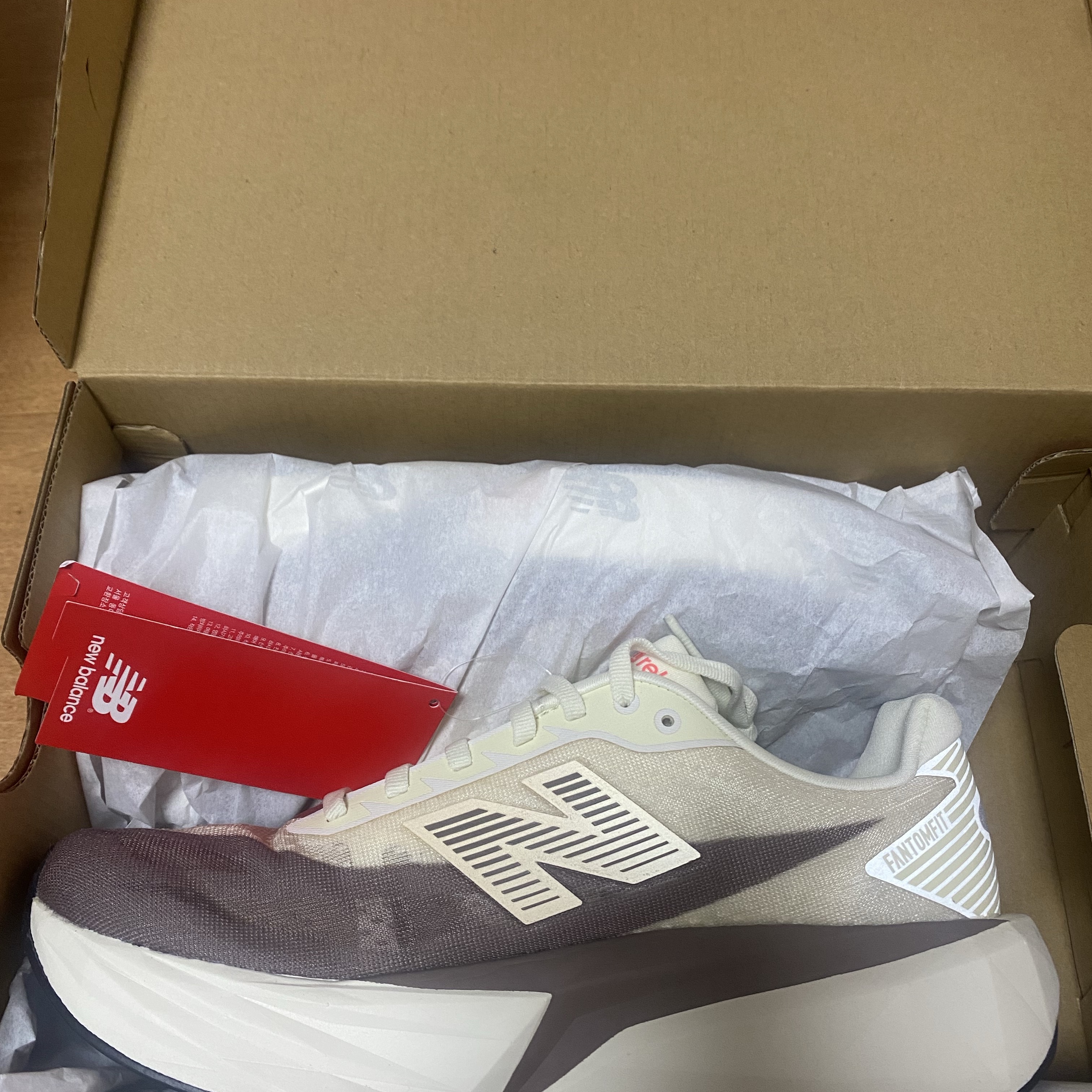New Balance FuelCell Rebel v5 Angora Earth Shadow Sea Salt - 2E Wide 착용 스타일