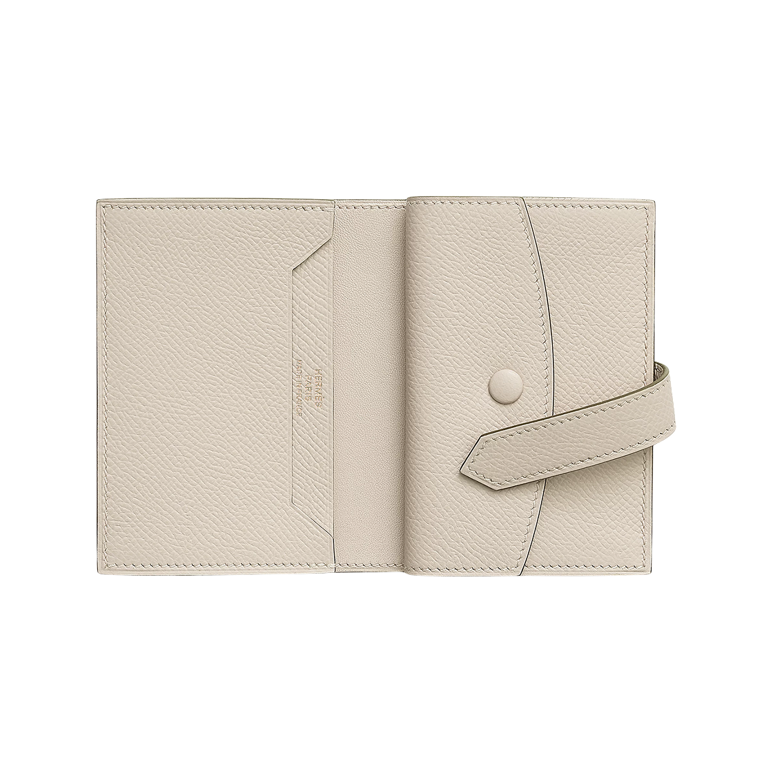에르메스 베안 미니 지갑 앱송 & 골드 하드웨어 크레(Hermes Bearn Mini Wallet Epsom & Gold Craie) - 2