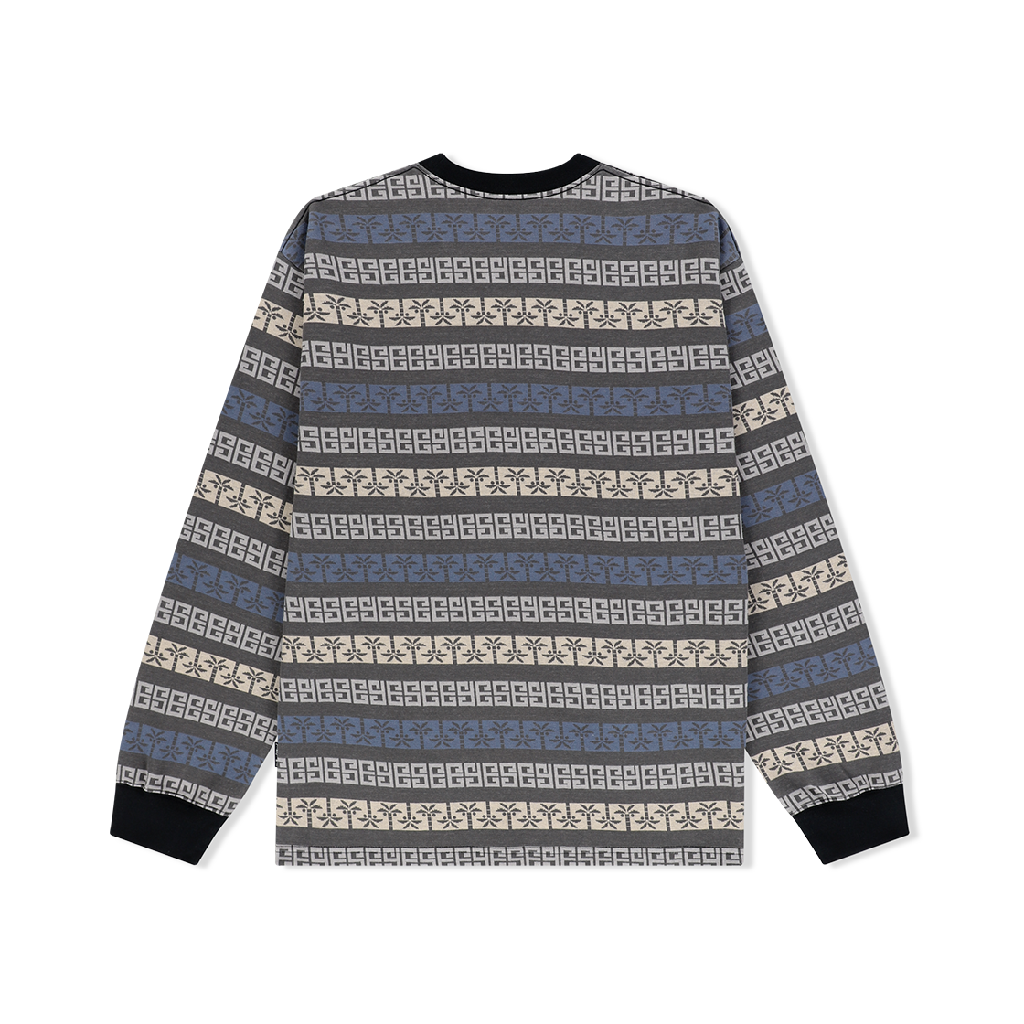 예스아이씨 예스 팜 자카드 긴팔 차콜(YESEYESEE Y.E.S Palm Jacquard L/S Charcoal) - 2