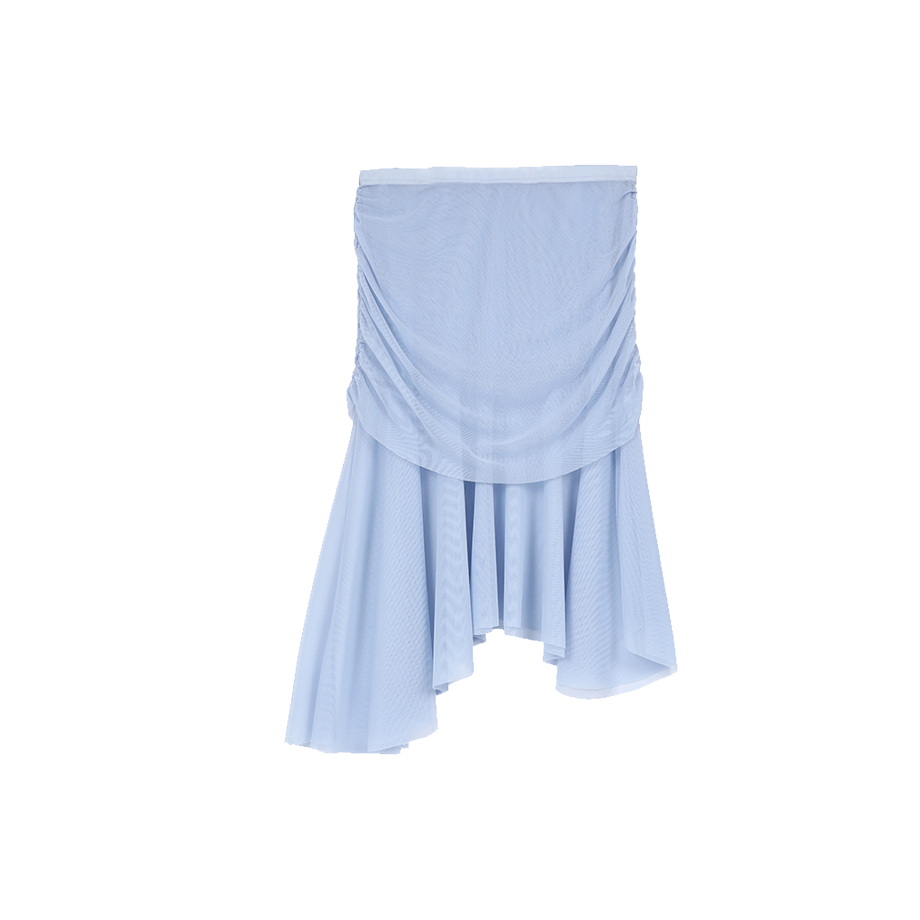 아수라 메쉬 셔링 스커트 스카이 블루(Asura Mesh Shirring Skirt Sky Blue) - 1