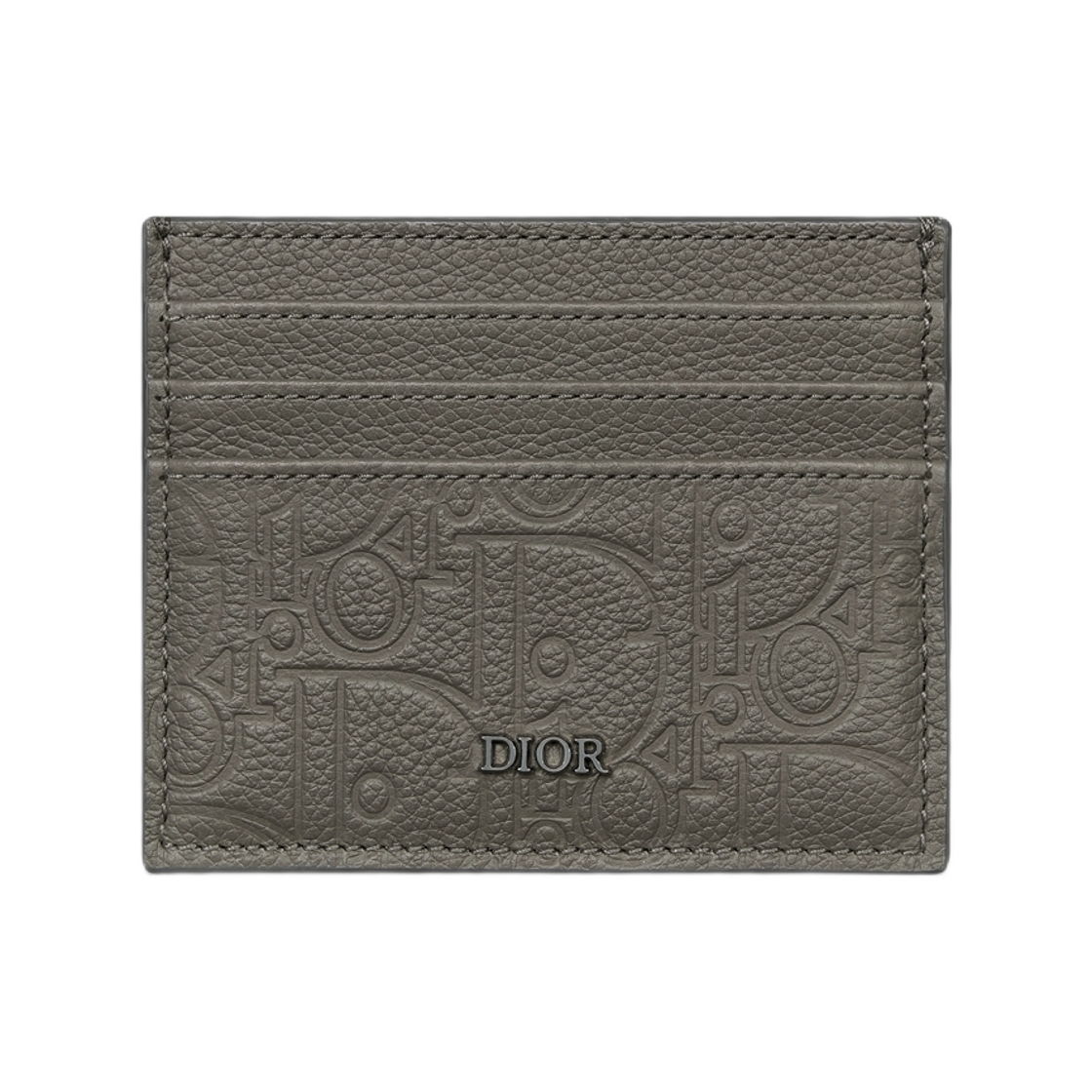2ESCH135FLG-H800 Dior Card Holder Dior Gravity Leather Gray