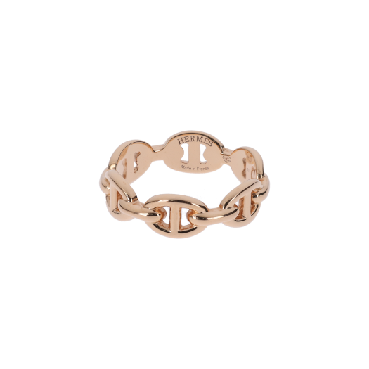 ITQPH68RT4K6 Hermes Small Chaine dAncre Ring Rose Gold 52