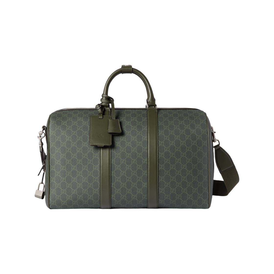 구찌 GG 모노그램 미디움 더플백 포레스트 그린(Gucci GG Monogram Medium Duffel Bag Forest Green) - 1