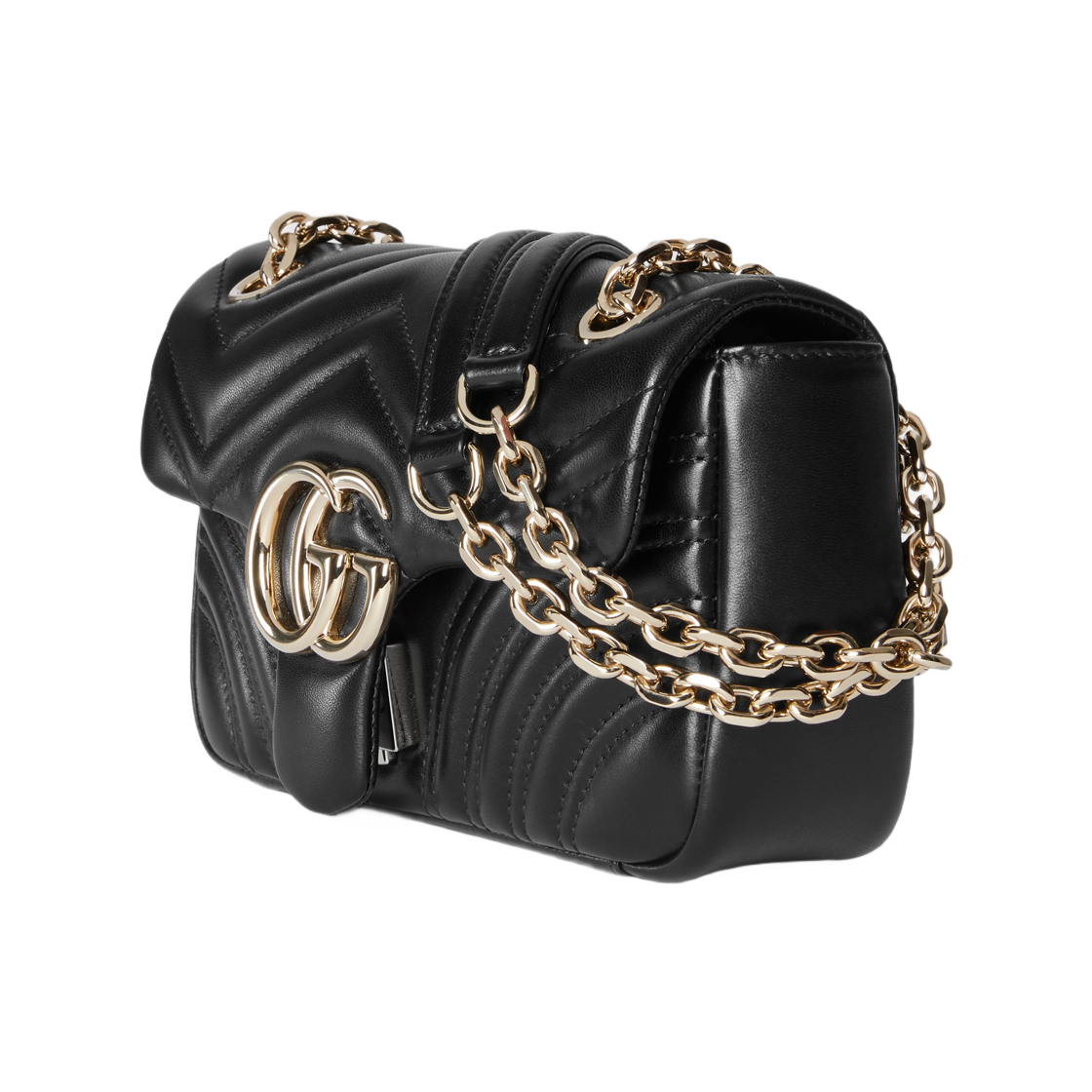 구찌 GG 마몽 스몰 숄더백 블랙(Gucci GG Marmont Small Shoulder Bag Black) - 2