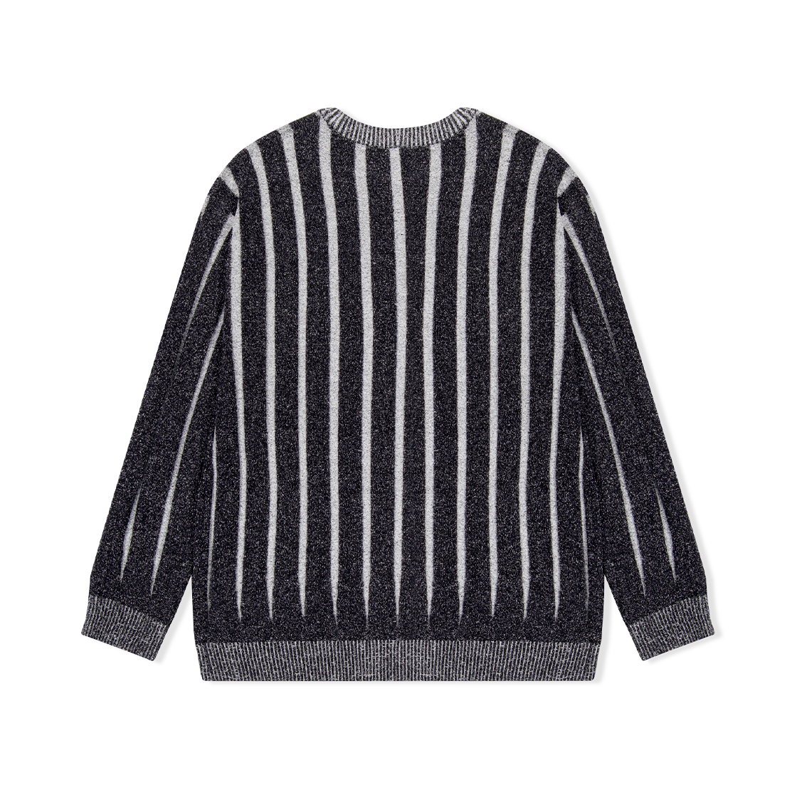 예스아이씨 스트라이프 니트 풀오버 블랙(YESEYESEE Stipe Knit Pullover Black) - 2