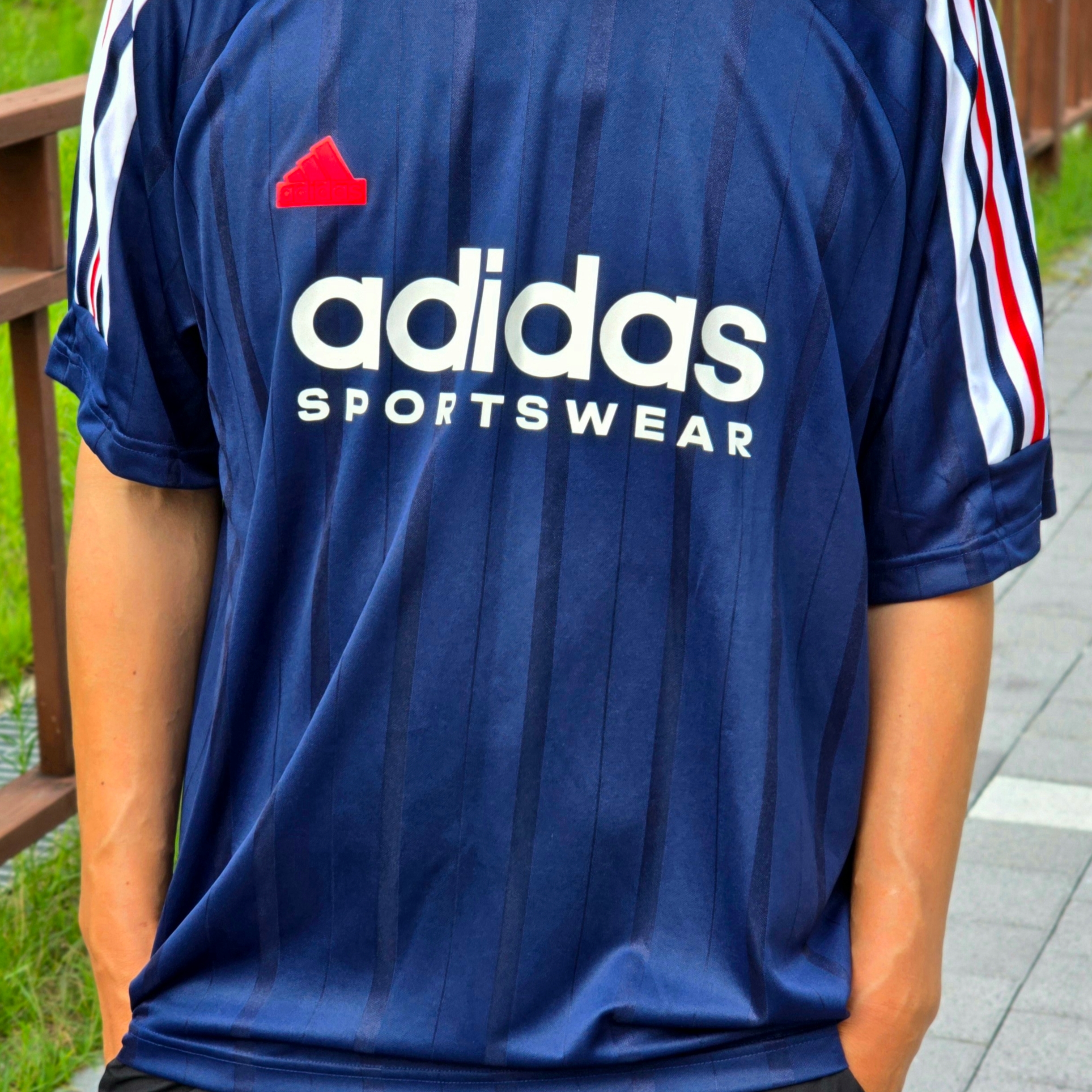 Adidas House of Tiro Nations Pack T-Shirt Team Navy Blue 2 - KR Sizing, Adidas House of Tiro Nations Pack T-Shirt Team Navy Blue 2 - US Sizing 착용 스타일