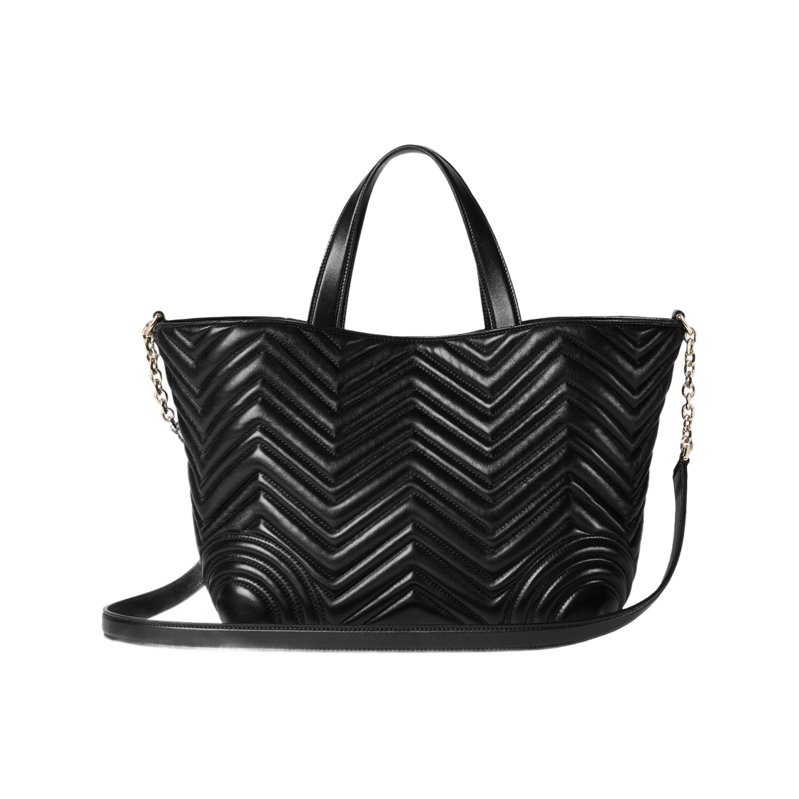 구찌 GG 마몽 미디움 토트백 블랙(Gucci GG Marmont Medium Tote Bag Black) - 3
