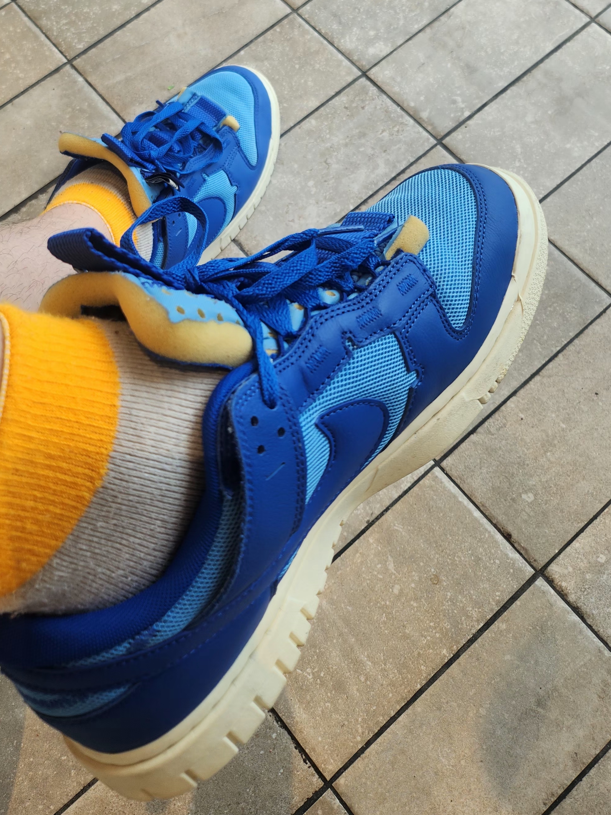 Nike Air Dunk Jumbo University Blue, Souvenir Official Eunify T-Shirt Blue 2022 착용 스타일 - 2